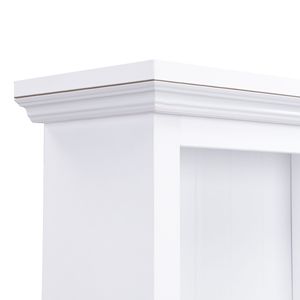 Porte-manteau de hall 4-en-1 style ferme avec banc en bois veiné, 2 grands tiroirs, organisateur d'entrée - Product Image 6