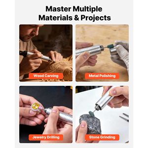 Smerigliatrice Elettrica a Flessibile da 150W 23000RPM con Controllo a Pedale, Utensile Rotante Sospeso per Intaglio, 112 Pezzi di Accessori per Smerigliatrici a Dado - Product Image 6