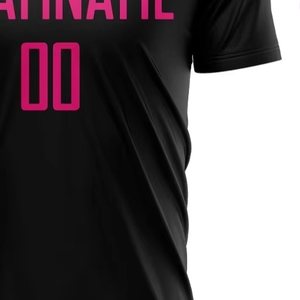 Maillot de football personnalisé sublimé, col rond, manches courtes, polyester respirant, impression du nom de l'équipe, toutes saisons, adulte unisexe - Product Image 3