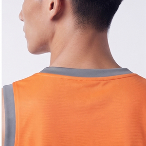Camiseta de Baloncesto Profesional para Hombre, Transpirable, Personalizada, Sublimada, sin Mangas, con Cuello en V - Product Image 4