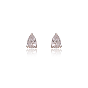 ต่างหูเพชรทรงลูกแพร์แบบติดหู ดีไซน์ทันสมัย สีเงิน สำหรับผู้หญิง เครื่องประดับคุณภาพสำหรับงานออกแบบ งานปาร์ตี้ งานแต่งงาน ขายส่ง - Product Image 2
