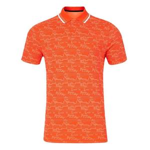 Turndown Collar <b>Polo</b> Golf Slim Fit <b>Orange</b> Printing <b>Polo</b> T-Shirts Tees Sporty OEM Wholesale Fashion <b>Polo</b> Shirt By Cumbre Sports - Product Image 6