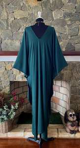 Robe kaftan ample en rayonne teinte à la main, grande taille, vêtements de détente pour femmes - Product Image 3