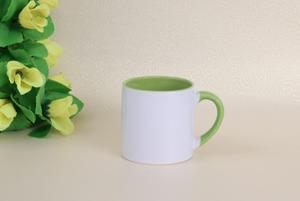Mug à café en acier inoxydable et céramique bicolore blanc et rouge de 11 oz, sérigraphié avec logo personnalisé, cadeau promotionnel, vaisselle de promotion - Product Image 6