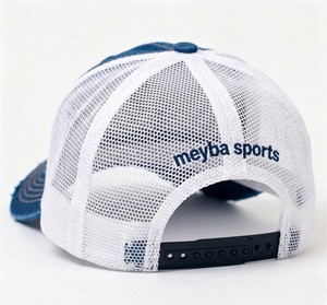 Casquette Trucker en Denim Meyba Sports à 6 Panneaux, Dos en Maille Ajustable, Casquette Décontractée pour Adultes, Tendance Printemps-Été - Product Image 3