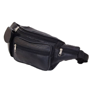 Riñonera Unisex de Cuero Genuino Antirrobo con Forma de Almohada, Cierre de Cremallera, Talla Única, Estilo Moderno para Correr, Venta al por Mayor, Personalizable - Product Image 1