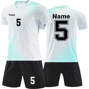 Fabricant d'usine, personnalisation, uniforme de football pour hommes adultes, écologique, séchage rapide, haute qualité, manches courtes, tissu respirant - Product Image 3