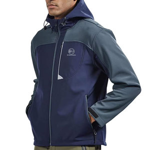 2026 Unique Design Waterproof Sports Softshell Jacket Outer Wear Lightweight Zipper Hooded Men Winter Jacket - Product Image 4