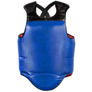 High Quality Wholesale Blue Black-Color Chest Guard Leather Boxing Chest Guard Best Selling <b>MMA</b>-Training For Sale - Product Image 1