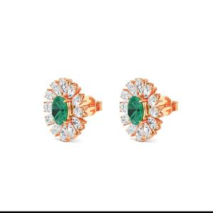 Pendientes de Diamantes Ovalados Cultivados en Laboratorio, 7.07 CTW, Engastados en Oro Rosa de 9K, Joyería Fina Premium, Par de Pendientes Impresionantes - Product Image 4