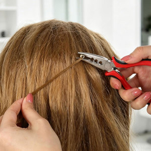 Hair Extension Pliers 3 Hole Micro Link <b>Tool</b> <b>Kit</b> <b>Mini</b> Hair Extension Installation and Removal <b>Tool</b> with 2 Crochet Hooks - Product Image 4