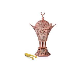 Brûleur d'encens en laiton (noir) |   Support en bois pour brûler du charbon de bois, idéal pour le bureau, le temple, la prière, la purification de la maison - Product Image 6