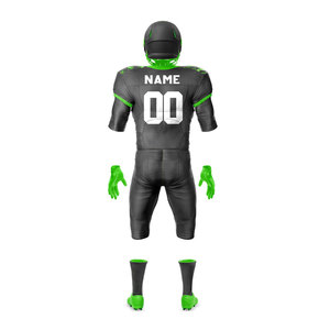 Conjunto de Uniforme de Fútbol Americano Personalizado para Adultos, Transpirable, de Manga Corta, de Poliéster Sublimado, Ropa Deportiva para Equipos, Jersey con Número - Product Image 3