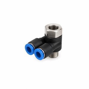 3D TECHN0 สแตนเลสสีดำอุปกรณ์เสริมตัวเชื่อมต่อแบบวงกลม 99-0126-106-07 อะแดปเตอร์ปลั๊กซ็อกเก็ตตัวเมียชิ้นส่วนนิวเมติก - Product Image 3