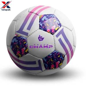 TATA PAK INDUSTRIES Ballon de football en PVC laminé épais, coloré, écologique, durable, taille 5, haute qualité, prix de gros - Product Image 3