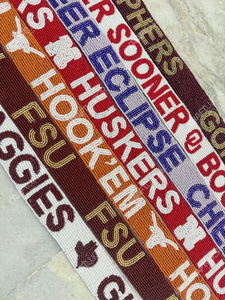 สายกระเป๋าแบบมีลูกปัดปักลายกว้าง สายสะพายไหล่ปรับได้ สายสะพายข้างพร้อมตัวล็อคแบบก้ามปู สำหรับกระเป๋าถือและกระเป๋าสะพาย - Product Image 6