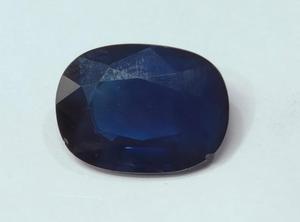 พลอยไพลินสีน้ำเงินธรรมชาติทรงรีจากแอฟริกา สำหรับทำแหวนหรือจี้ (ใช้ในโหราศาสตร์) - Product Image 2