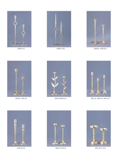 Candelabro y Portavelas de Metal Resistente al Calor de Lujo, Diseño Moderno Hecho a Mano, Precio de Fábrica para Eventos y Decoración del Hogar - Product Image 2