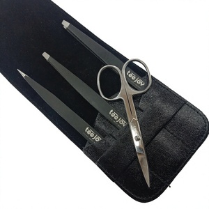 Pinzas para Cejas TEEJAY Hechas a Mano con Logotipo Personalizado, Pinzas para Cejas de Marca Privada con Punta Inclinada para Depilación Facial - Product Image 2