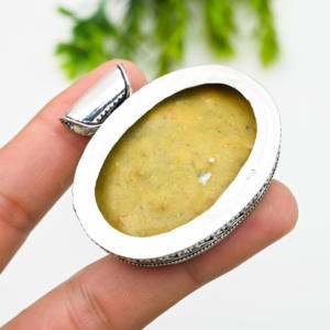 <b>Abalone</b> <b>Shell</b> 925 Silver Luxury Statement Necklace 22g - Product Image 3