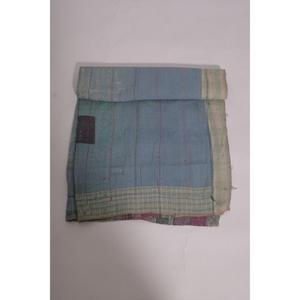 ผ้าห่มกันธากุดรีอินเดียทำมือสไตล์วินเทจ โบโฮ ผ้าคลุมเตียง ผ้าห่มสองด้าน ของตกแต่ง - Product Image 5