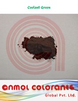 Anmol Colorants COOLANT GREEN POWDER DARK GREEN 2-3% MAX PH 6-8 CHLORIDE 0.2% MAX HUE in WATER GREEN FLUORESCENCE India