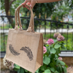 Bolso de Hombro de Yute Orgánico de Moda para Mujer, Bolso Bandolera Único con Cubierta, Cartera de Hombro OEM, Bolso de Moda Disponible - Product Image 6