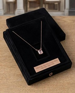 Quartz Pendant Necklace Gold Tone Elegant Gemstone Crystal Pendant Fashion Jewelry Gift For Women Daily - Product Image 2