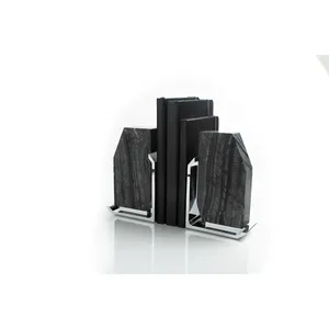 Support de livre décoratif vertical en acier inoxydable pour table, élégant porte-livre de lecture, design moderne fait main, écologique, pour le bureau - Product Image 2