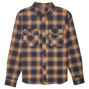 Camisas de Franela a Cuadros Oscuros de Alta Calidad para Otoño, Camisas de Manga Larga a la Moda con Estampado de Cuadros Rojos de Poliéster y Elastano para Hombre - Product Image 3