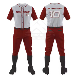 Uniformes de baseball à prix bas, faible MOQ, uniformes de baseball de haute qualité pour vêtements de sport, uniformes de baseball - Product Image 6