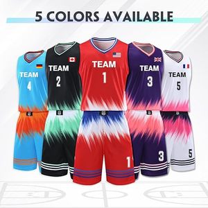 Best Customizable Men's Basketball Jersey <b>Shorts</b> Set Sublimated Print Team Name Number 23 Moisture Wicking Athletic Wear - Product Image 3