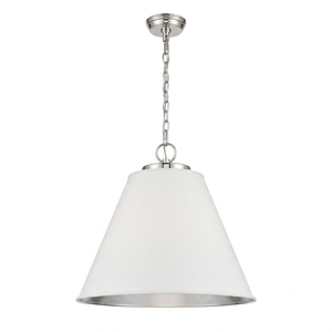 Lámpara Colgante de Latón Dorado con Pantalla Metálica en Forma de Campana, Base E26, Luz Blanca Cálida 2700K, Diseño de Montaje en Techo para Interiores - Product Image 5