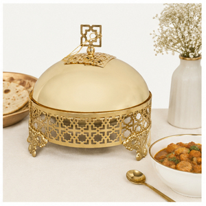 Luxury Gold Stainless Steel Modern Casserole <b>Pot</b> Chafing Dish Buffet Set Food Warmer Hot <b>Pot</b> Eco-Friendly Weddings Hotels - Product Image 4