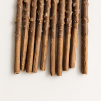 Bâtonnets de biscuits enrobés de chocolat avec amandes concassées, 40g, boîte de vente au détail, collation croustillante aux noix, emballage personnalisé en gros, OEM ODM