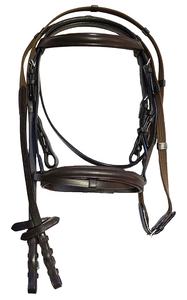 Haute Qualité Durable Cheval En Cuir Snaffle Bridle Demi Muserolle Meilleur Prix Équitation Cheval Halter - Product Image 3