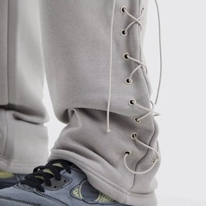 Designer Custom Dept Men's High Quality Gallery Casual Flared <b>Jogger</b> Track Pants Elastic Waistband <b>Stacked</b> Sweatpants for Men - Product Image 4