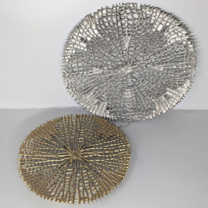 Gold Plated Aluminum Fruit Server Platter Eco-Friendly Handmade Commercial Grade Durable Metal Brass Dining <b>Table</b> Stylish Food - Product Image 1