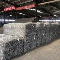 Габионные корзины из горячеоцинкованной проволоки с двойным витым шестигранным плетением ASTM A975 для защиты берегов рек и подпорных стен