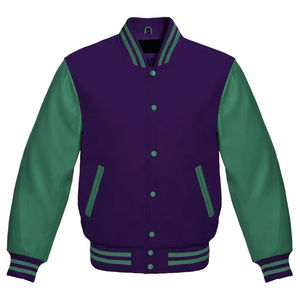 Chaqueta Varsity de Béisbol Personalizada para Hombre, Nueva, de Primera Calidad, con Cuello Alto y Bordado Personalizado - Product Image 3