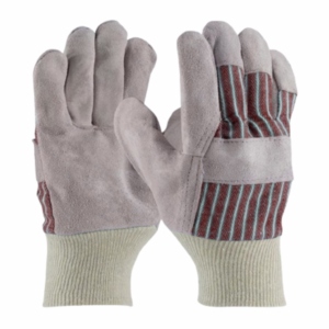 Gant de travail haute performance en cuir de vachette pleine fleur et tissu de coton pour le dos, avec logo personnalisable - Product Image 5