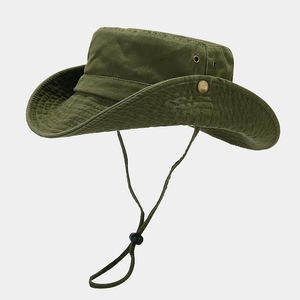 Sombrero de Pescador Personalizable, Unisex, para Verano, de Ala Ancha, Plegable, Estilo Vaquero, para Uso Diario, Pesca, para Hombre y Mujer - Product Image 1