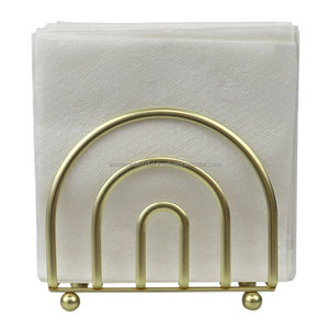 Modern Design Decorative Napkin Holder Metal Tissue Rack for Dinner <b>Tabletop</b> Tissue <b>Storage</b> Display Factory Direct Supply - Product Image 2