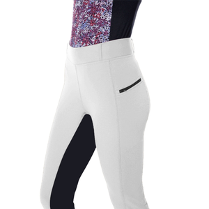 Pantalones de equitación de cuero genuino con silicona en toda la superficie, ajuste ceñido, transpirables, para mujer, pantalones de montar, mallas de equitación - Product Image 3