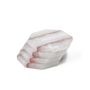 Moonstone Elegance Alabaster Coaster Set Hand Polished Natural Stone Drink Mats Premium Dining Decor Collection at Bulk Price - Product Image 3
