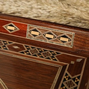Handmade Wooden Serving Tray Elegant Rectangular Mosaic Tray for Coffee Table or <b>Kitchen</b> <b>Decor</b> Unique Gift for Home - Product Image 4