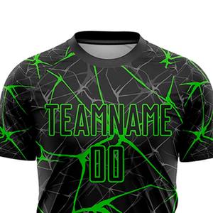 Servicio de Uniformes de Fútbol Personalizados, Impresión por Transferencia de Calor, 100% Poliéster, Secado Rápido, Uniformes de Entrenamiento con Mangas - Product Image 3