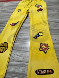 Wholesale Women's Jogger Vintage Heavyweight Fleece Sweatpants Trousers Custom DTF DTG Screen Printing Pants For Women's - Product Image 3