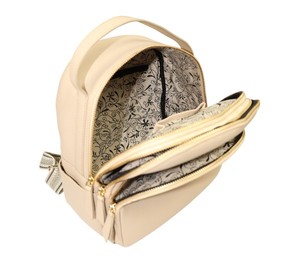 Minimalist Leather <b>Backpack</b> Women Stylish Daypack Multi Compartment Zipper School Travel Office Bag <b>Lightweight</b> Fashion <b>Backpack</b> - Product Image 4