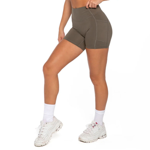 Shorts de yoga sans couture pour femmes, doux, extensibles, taille haute, respirants, pour fitness, entraînement, sport, course à pied, vêtements d'été actifs - Product Image 1